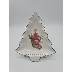 Sasaki Christmas Tree Shaped Tartan Charles Roberts Japan Dish